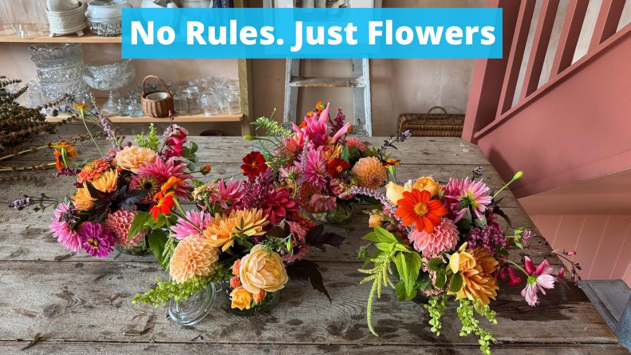 Flower arranging without rules: dahlia season magic