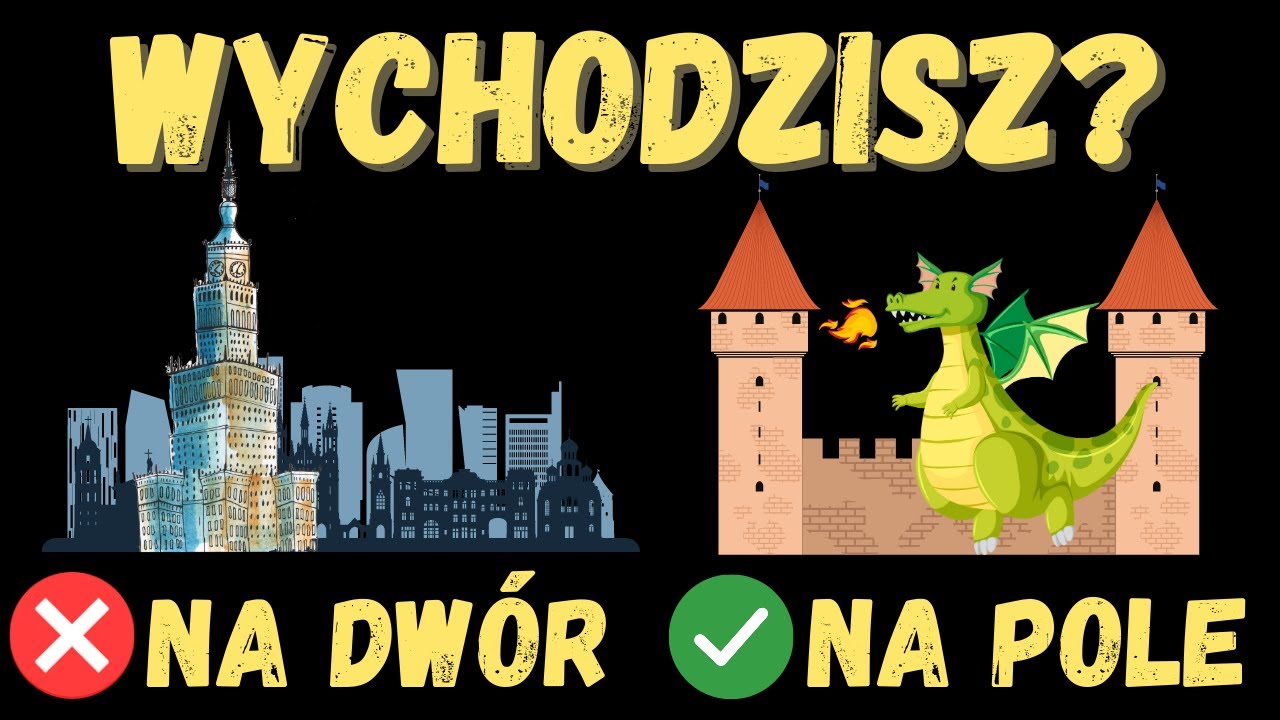 Idziesz na dw&oacute;r czy na pole? Nosisz kapcie czy pantofle? Poznaj r&oacute;żnice językowe 👀 DW&Oacute;R VS POLE