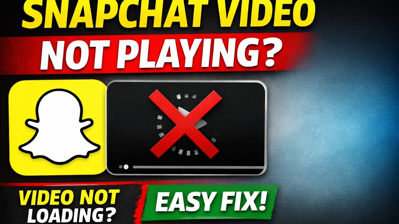 Snapchat Video Not Playing Problem 2026 | Snapchat Videos Not Loading or Working Fix