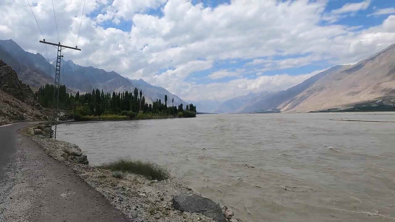 Shigar Road with River | Shigar River | Indus river | Lion River |