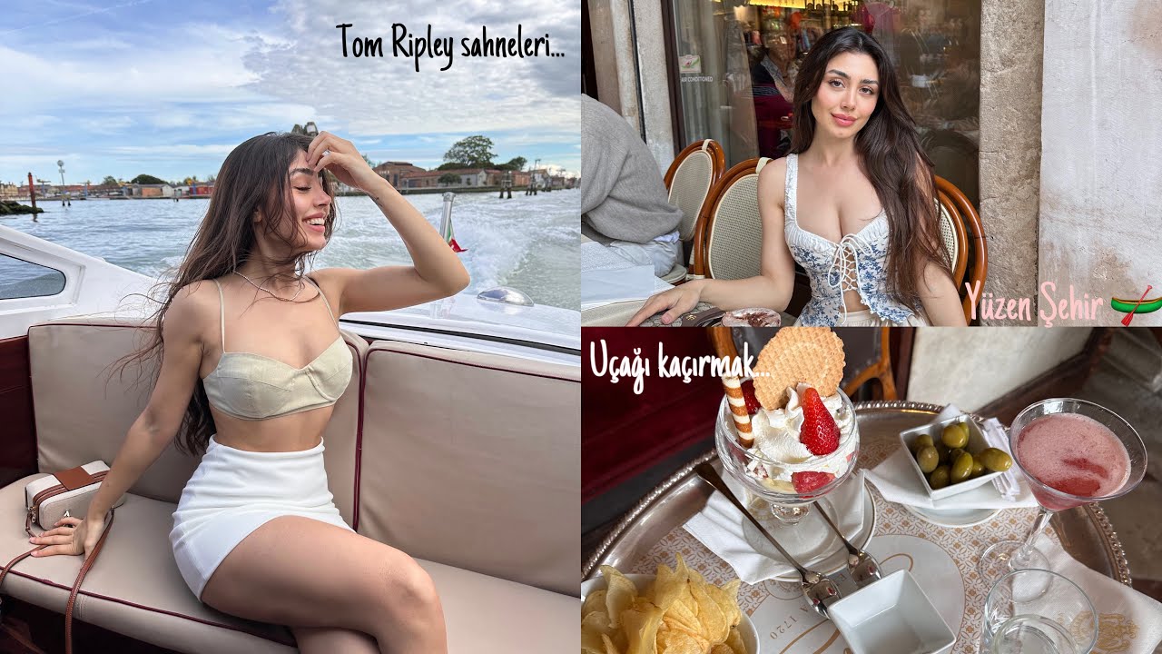 VENEDİK 🇮🇹🍕 İTALYA VLOG #1 Yüzen Şehir, Tom Ripley meşhur Cafe Florian 🥂🧀🫒