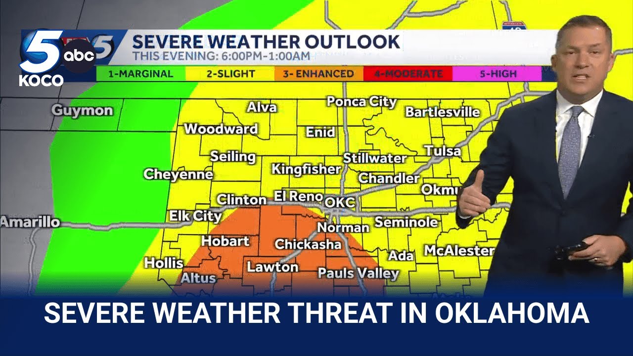 Storms begin to move into northwest Oklahoma ahead of severe weather threat (4 p.m. March 10, 2026)