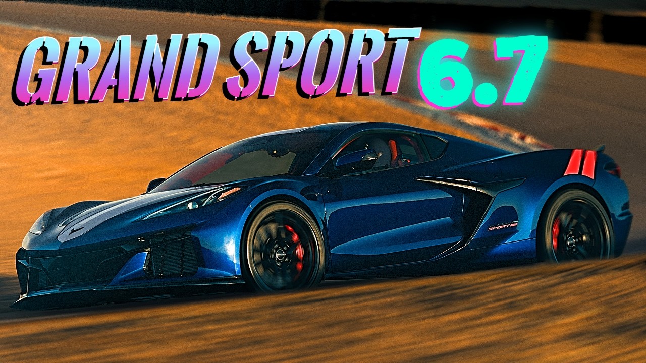 2027 Chevrolet Corvette Grand Sport | V8 Engine Sound on Track (6.7L LS6 535HP Engine)
