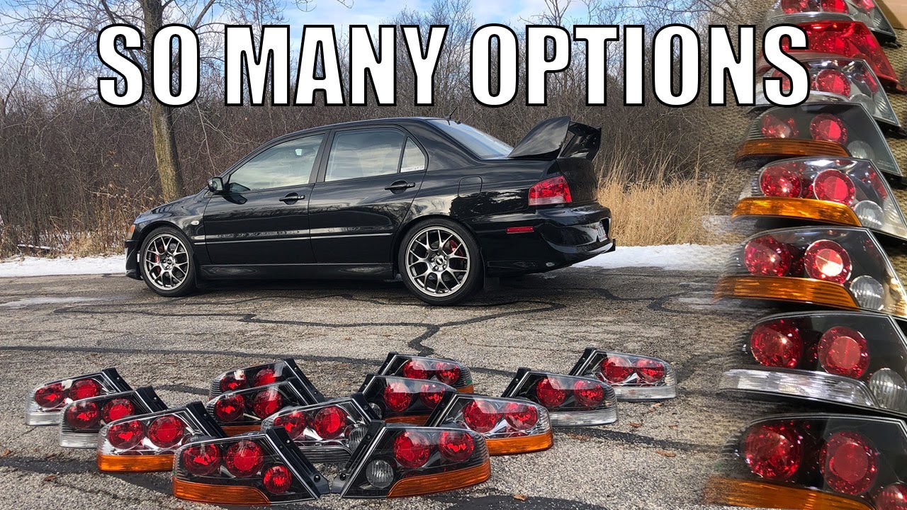 Все варианты задних фонарей EVO - CT9A Mitsubishi Evolution 7/8/9
