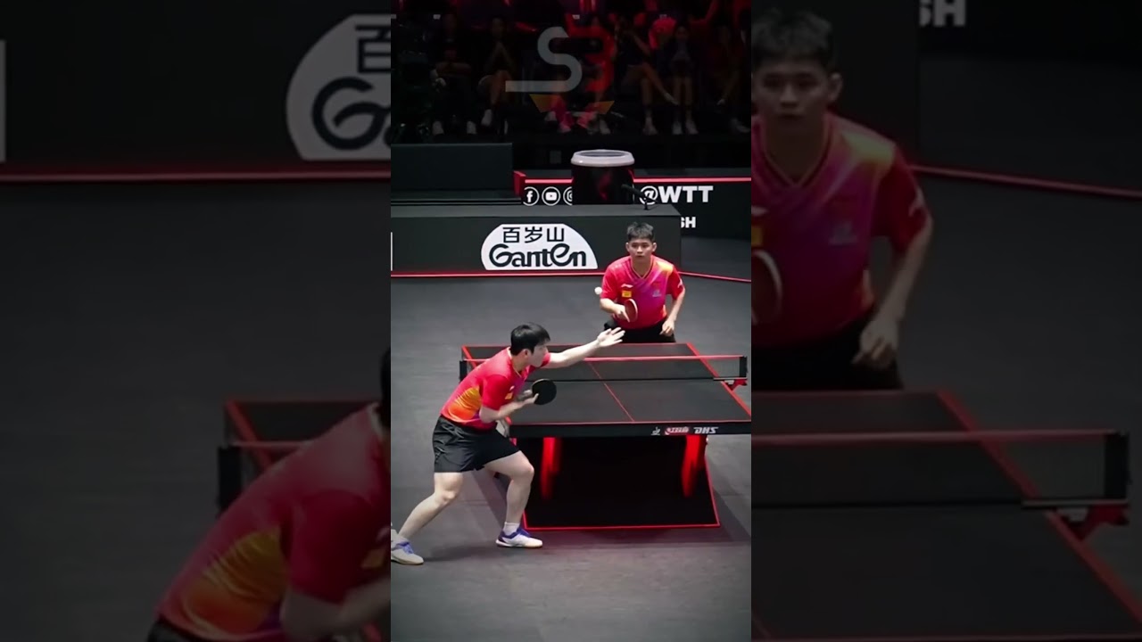 🔥 Attack serve like this !!!🏓 #tabletennis  #fanzhendong #LinShidong #pingpong #tenisdemesa
