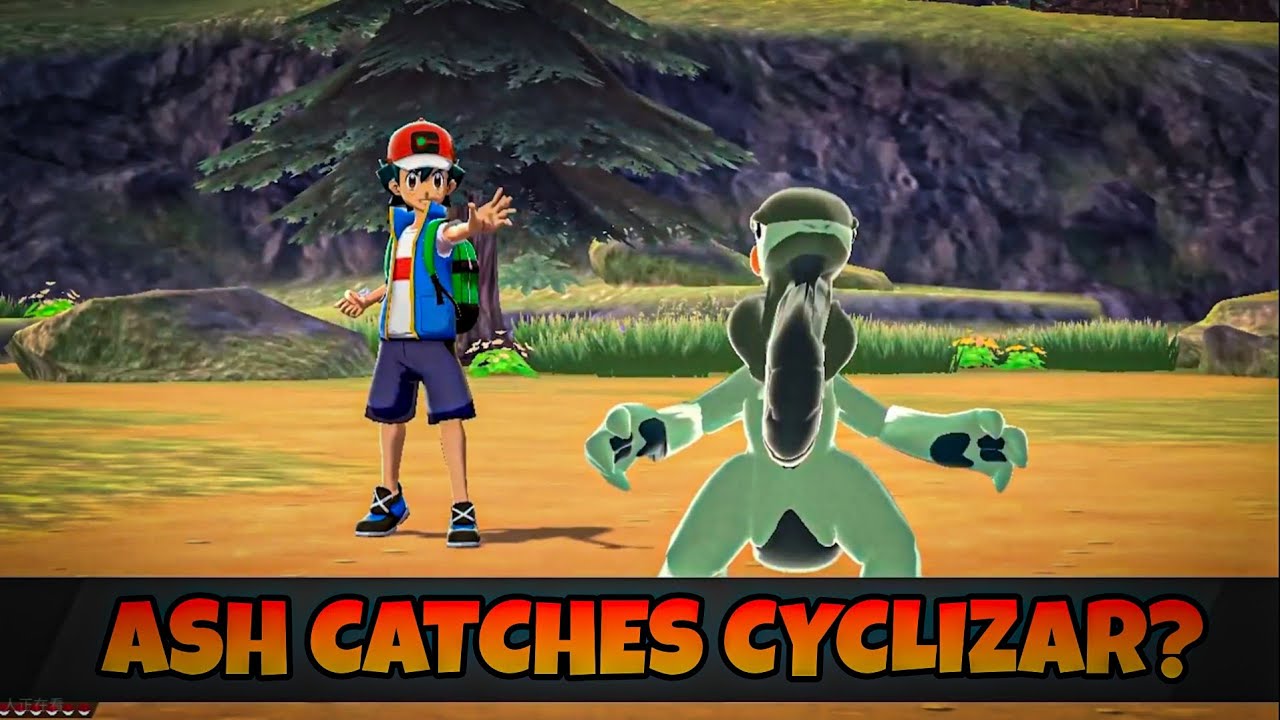 Pok&eacute;mon Scarlet and Violet Ash Catches Shiny Cyclizar