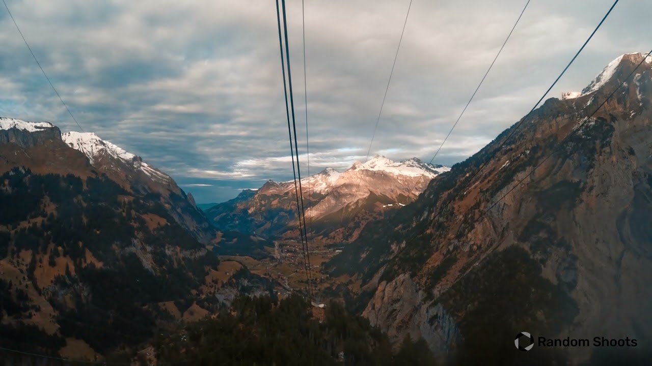 GoPro 5.3k: Cable car Sunnbüel-Kandersteg - 02.01.2023