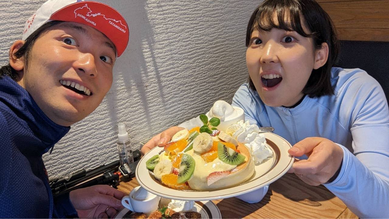 のんびり！パンケーキカフェライド～近場でゆるぽたして帰って映画を見るのんびり休日も良き～　勝川　ZU-CCOTTO　赤から　SLAM DUNK　20Km 【夫婦Vlog】