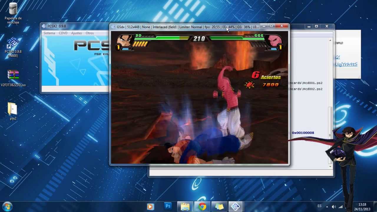 Emulador de PS2 (PCSX2) + BIOS y configurarlo desde cero (Vegetto SSJ3)y que ande rapido en tu PC