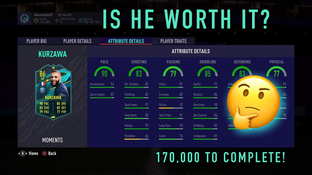 IS PLAYER MOMENTS SBC 86 LAYVIN KURZAWA WORTH IT? | PLAYER MOMENTS 86 KURZAWA PLAYER REVIEW! - FUT
