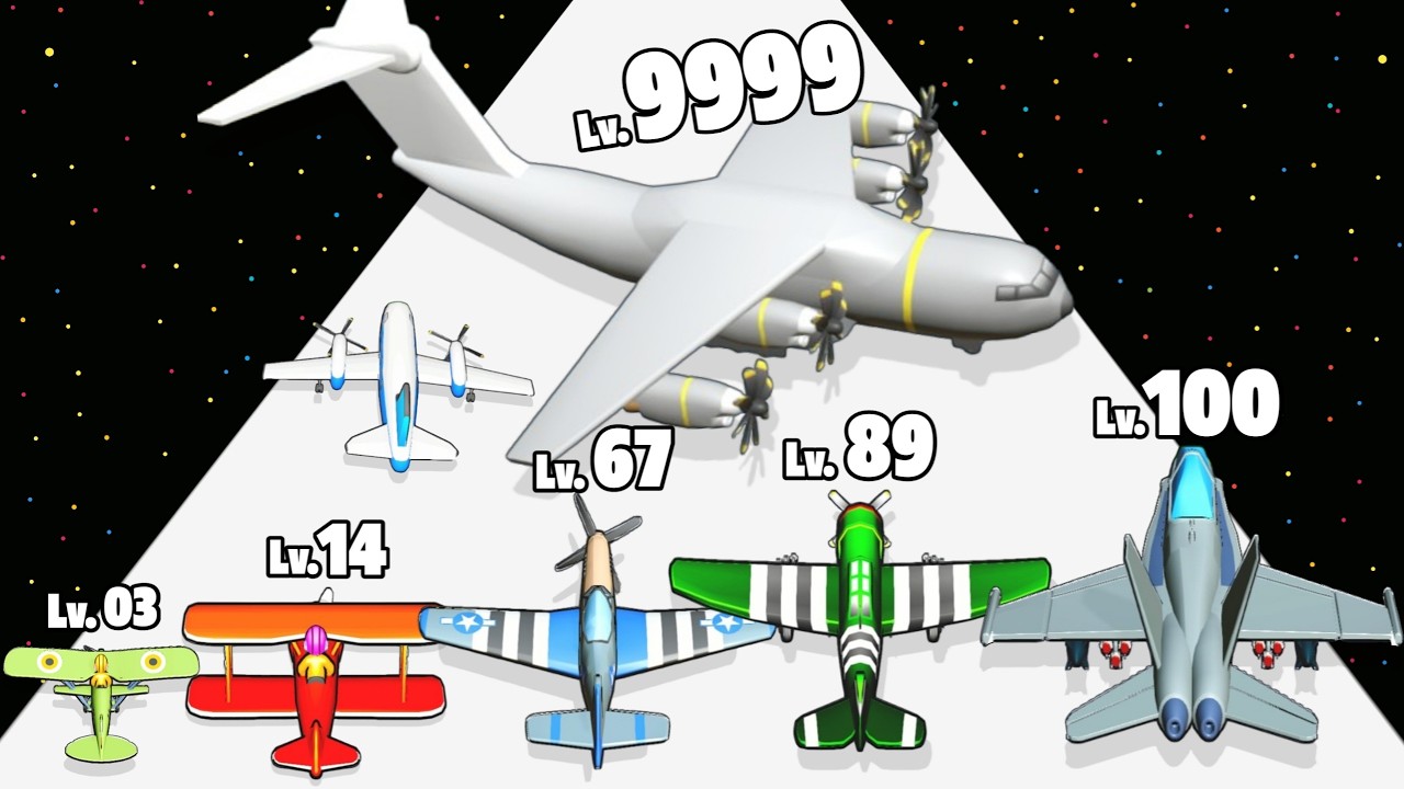 Plane Evolution Run - Level Up Plane Max Level Gameplay