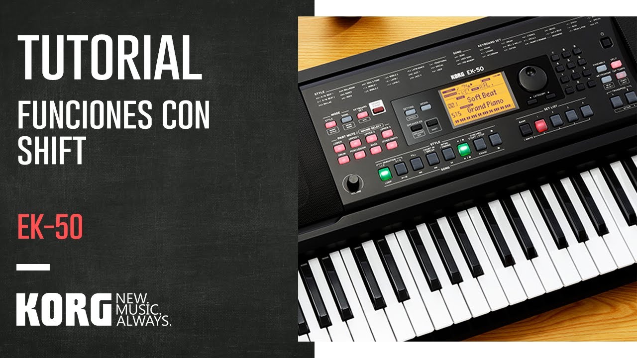 KORG EK-50 | TUTORIAL: 7 FUNCIONES USANDO SHIFT DEL KORG EK 50 video 7