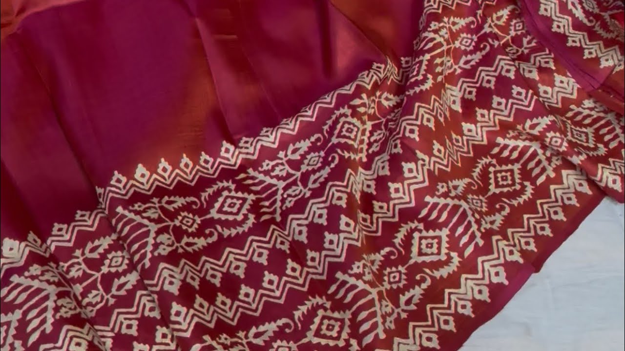 Exclusive katan print sarees 