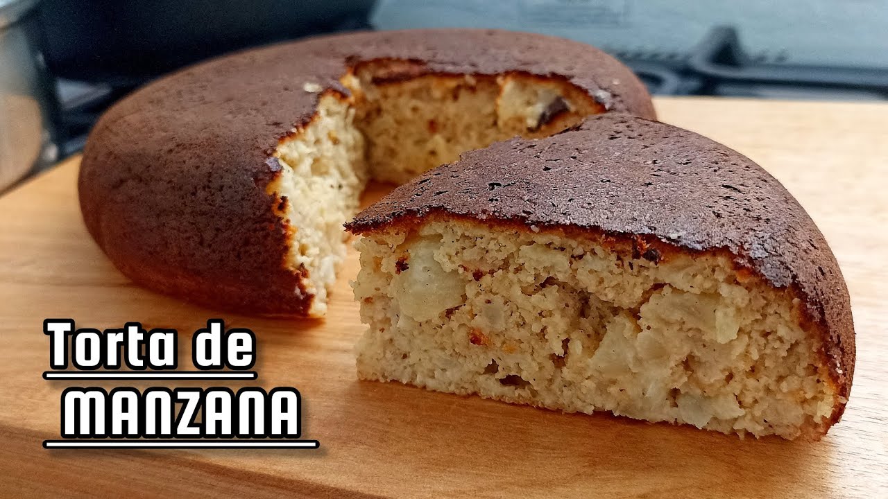 La mejor tortita de manzana que probaras sin azúcar y sin harinas