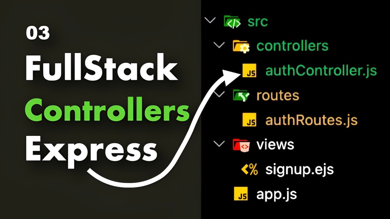 Подробное описание контроллеров для полнофункционального приложения Node + Express #expressjs #no...