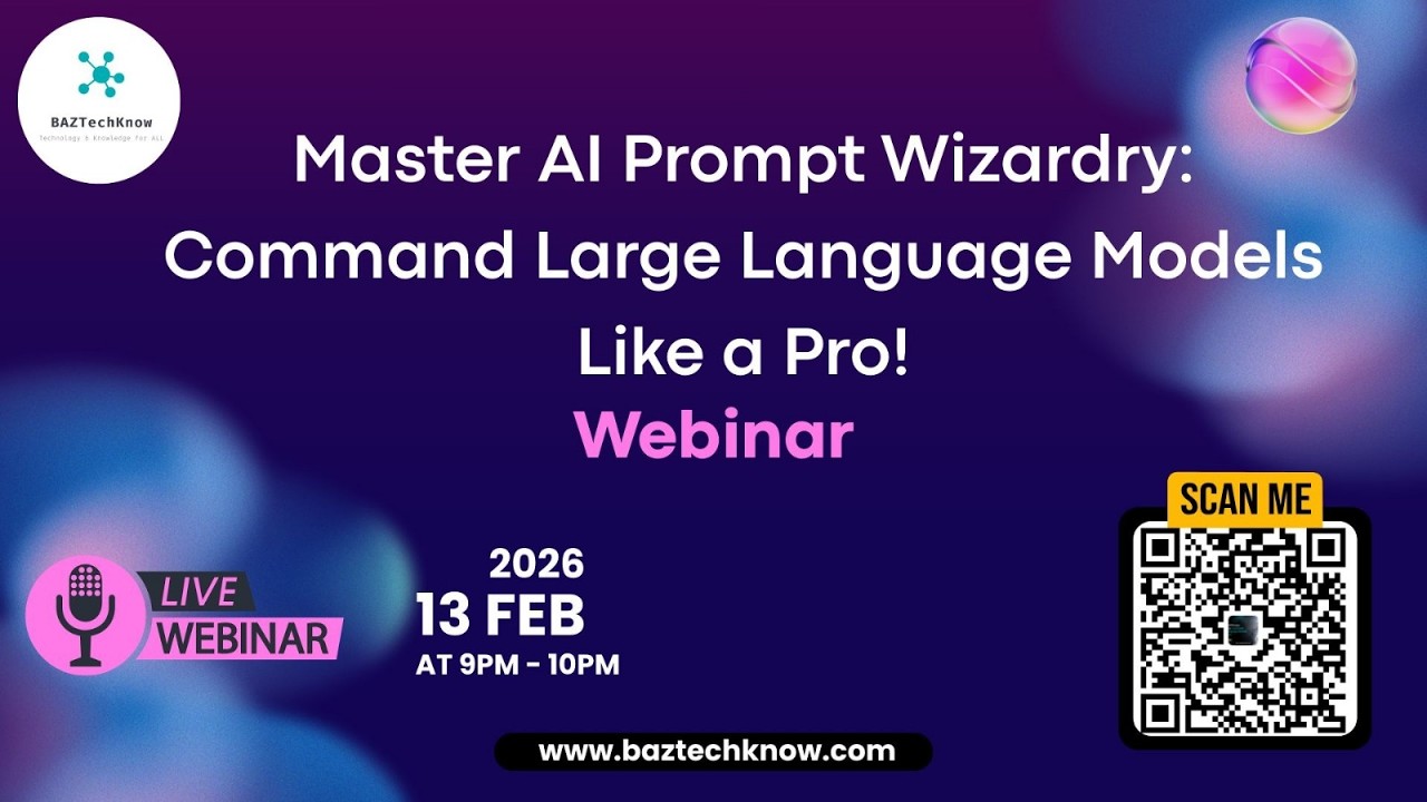 Webinar Master AI Prompt Wizardry Command Large Language Models