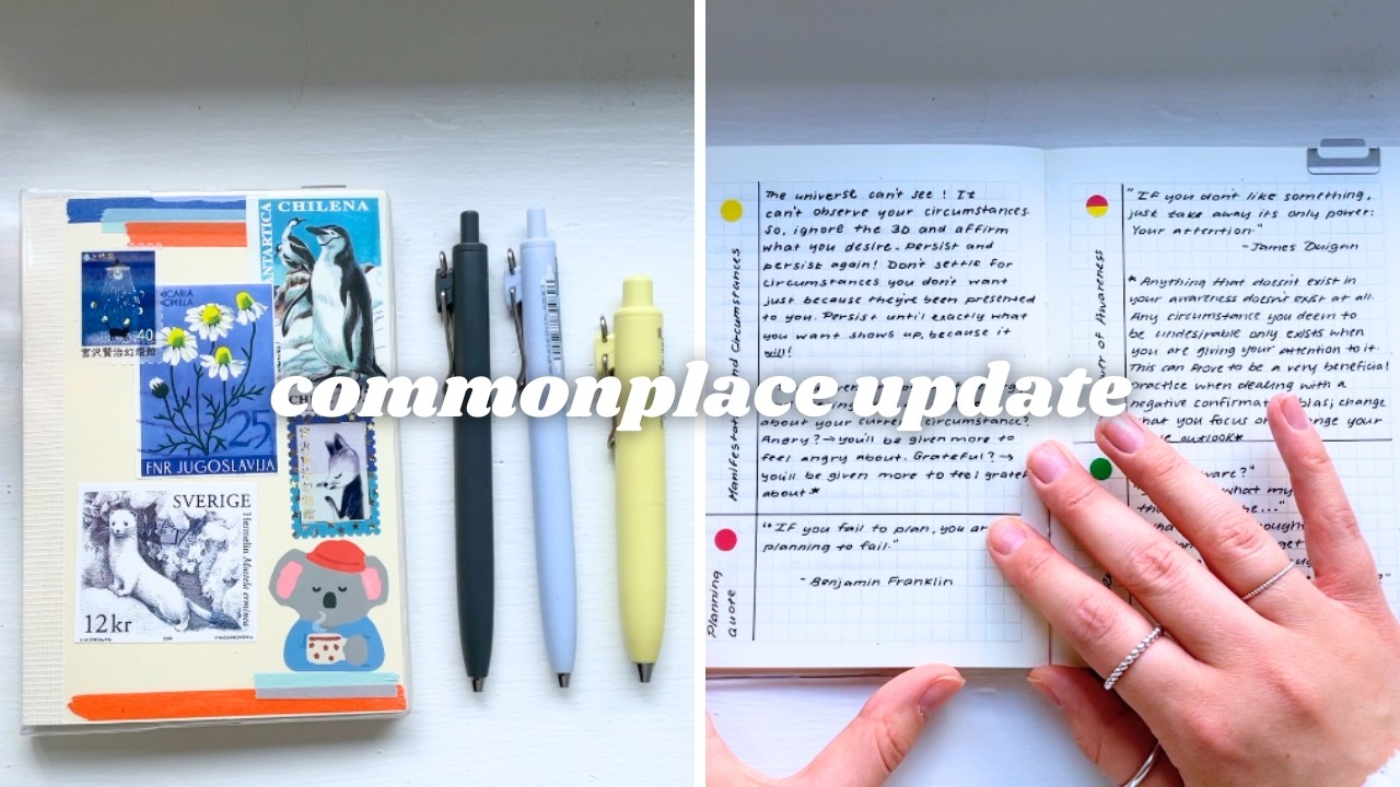 Commonplace Update + Flip Through 🤍🐻