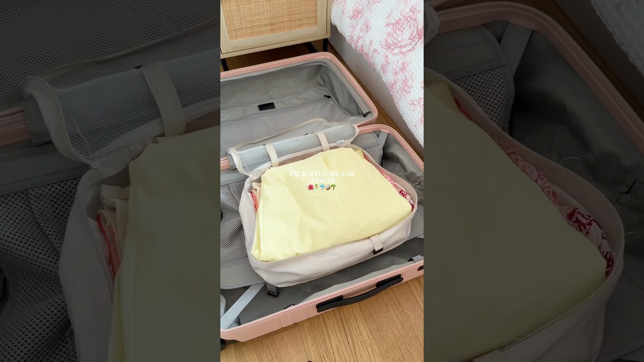 overpacking at its finest✨ #packwithme #packing #hawaii #aesthetic