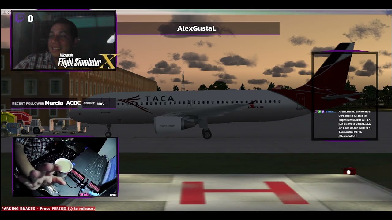 FSX ¡De nuevo a volar! A320 de Taca desde MHLM a Toncontin MHTG  ¡Bienvenidos!