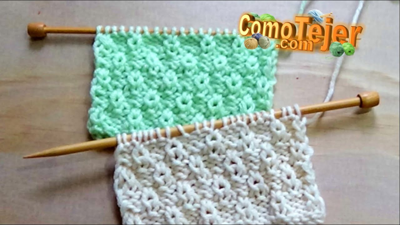 Cómo Tejer PUNTADA FÁCIL PARA TU PRIMER SUÉTER en 2 agujas, palitos, tricot, knitting (1487)
