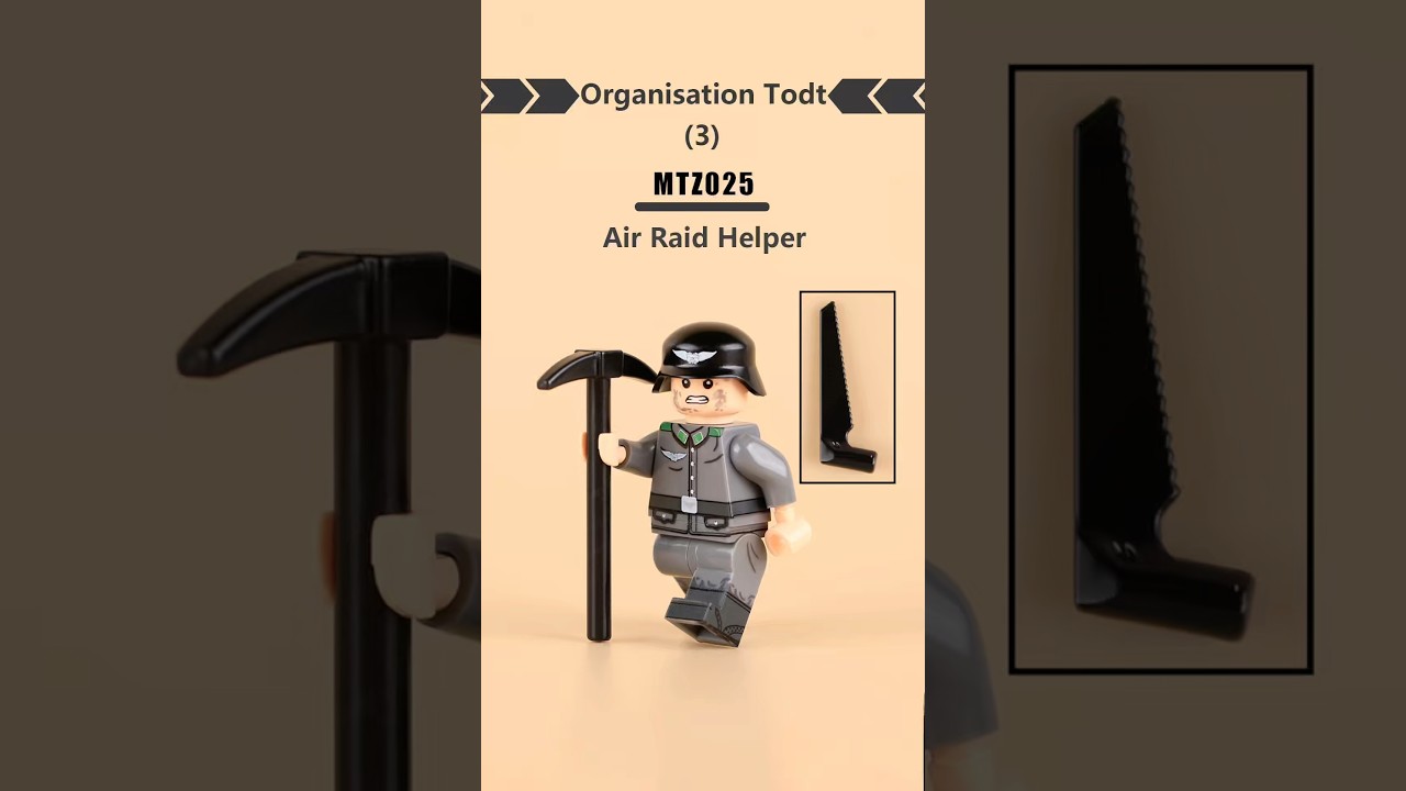 WWII-era German Air Raid Helper Minifigure 