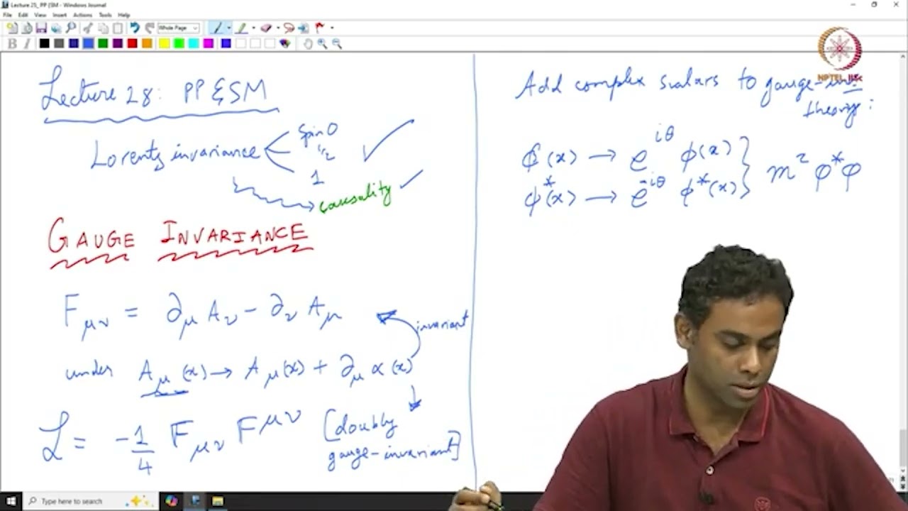 Gauge Invariance & Qed #swayamprabha