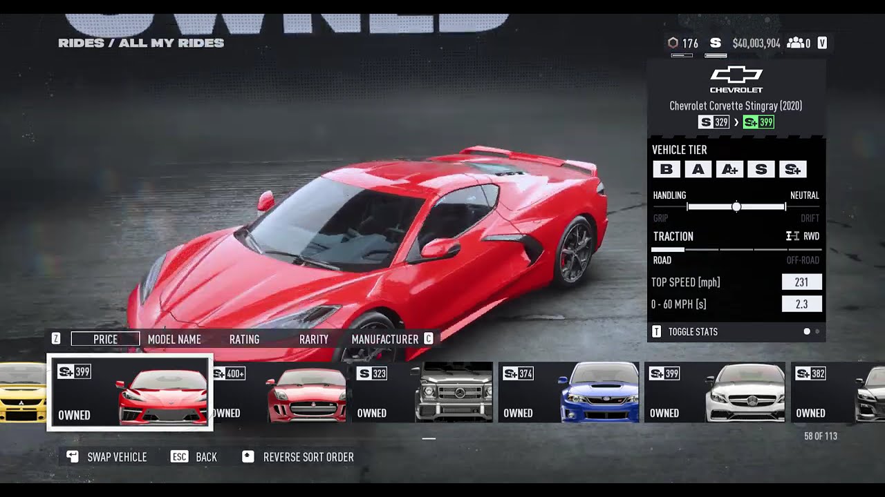 Need for Speed™ Unbound ส่องรถที่เรามีในตอนนี้