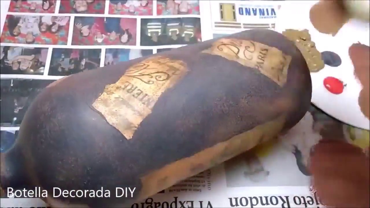 Como hacer Botella Decorada - DIY 1