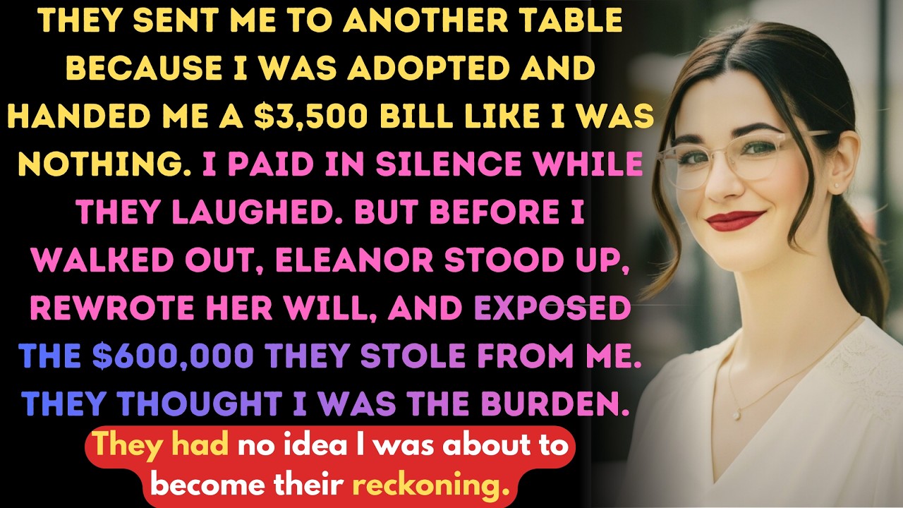 She Paid Their 3500 Dollar Bill in Silence Then Eleanor Stood Up and Changed Everything Forever...