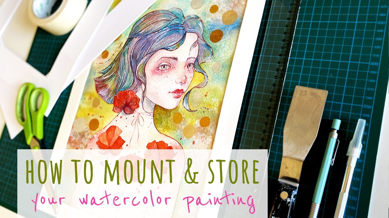 How to mount & store your watercolor paintings