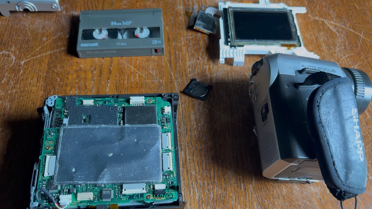 Sharp VL-H870 ViewCam Hi8 camcorder Repair Mode Gear and Camera Repair.
