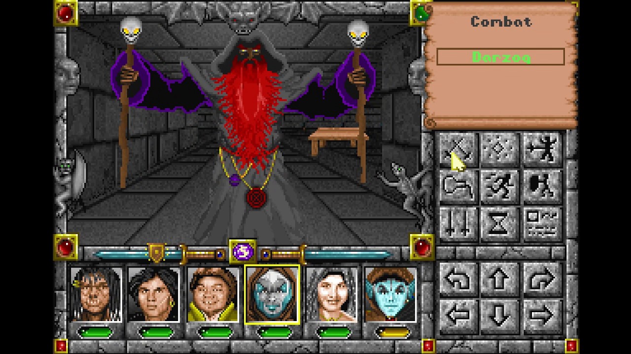 Охота на водных драконов. Башня Дарзога. Барон Дарзог. Might and Magic IV-V: World of Xeen #16