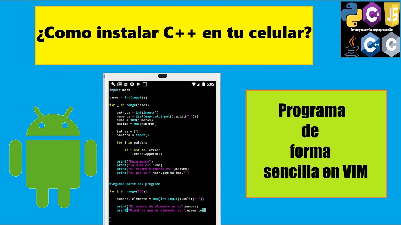 ¿Como instalar C/C++ en tu celular? - VIM para programar