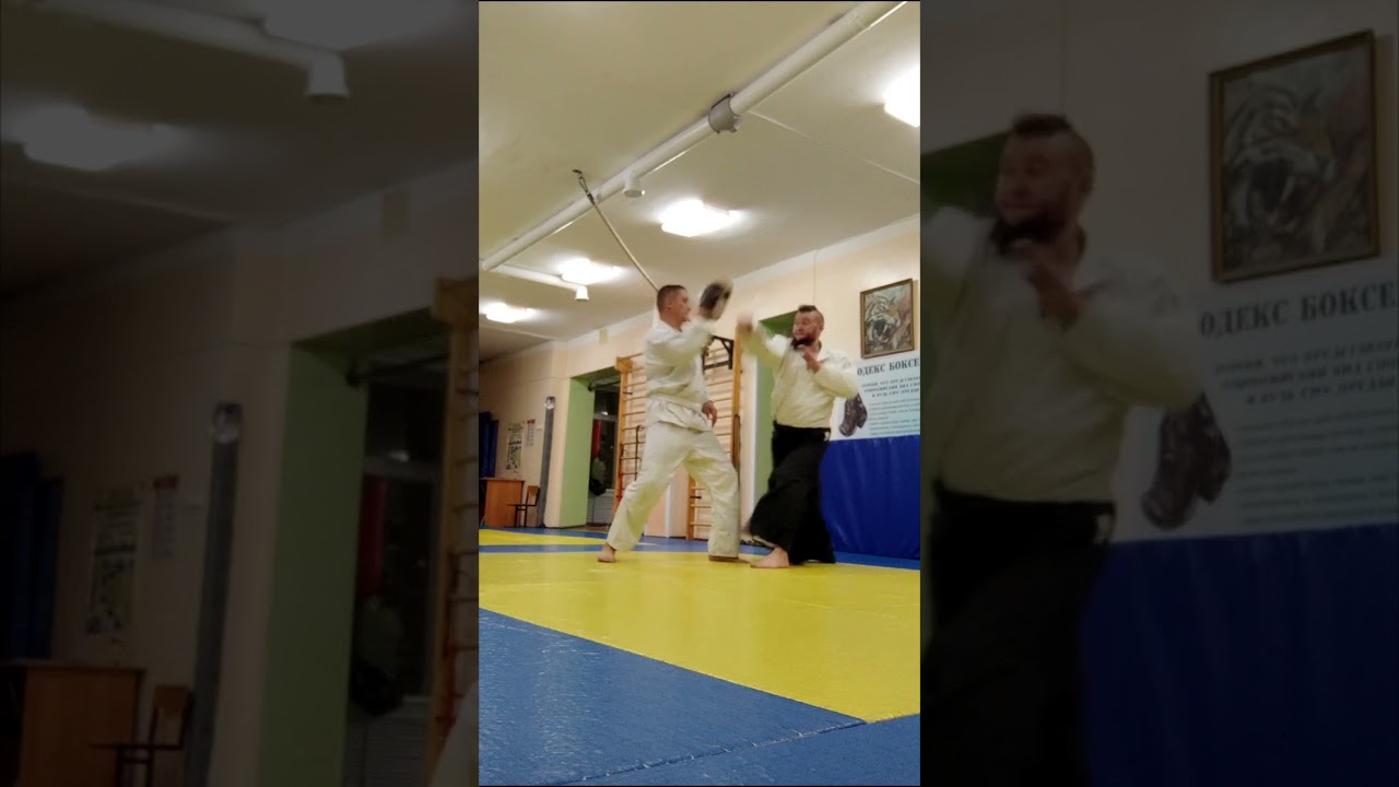 Прямой после смещения #алексейлобзов #айкидо #уфа #бокс