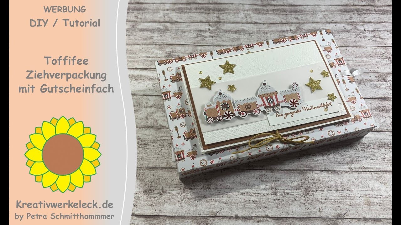 Toffifee-Ziehverpackung mit Gutscheinfach für die 15er Box - DIY / Tutorial