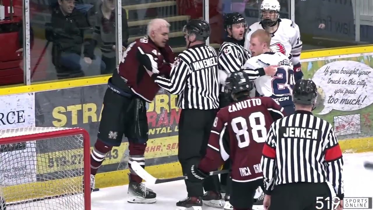 Плей-офф GOHL (матч 4) - Chatham Maroons против Stratford Warriors