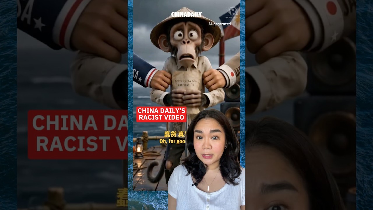 China Daily's AI-generated video depicts the Philippines as a monkey