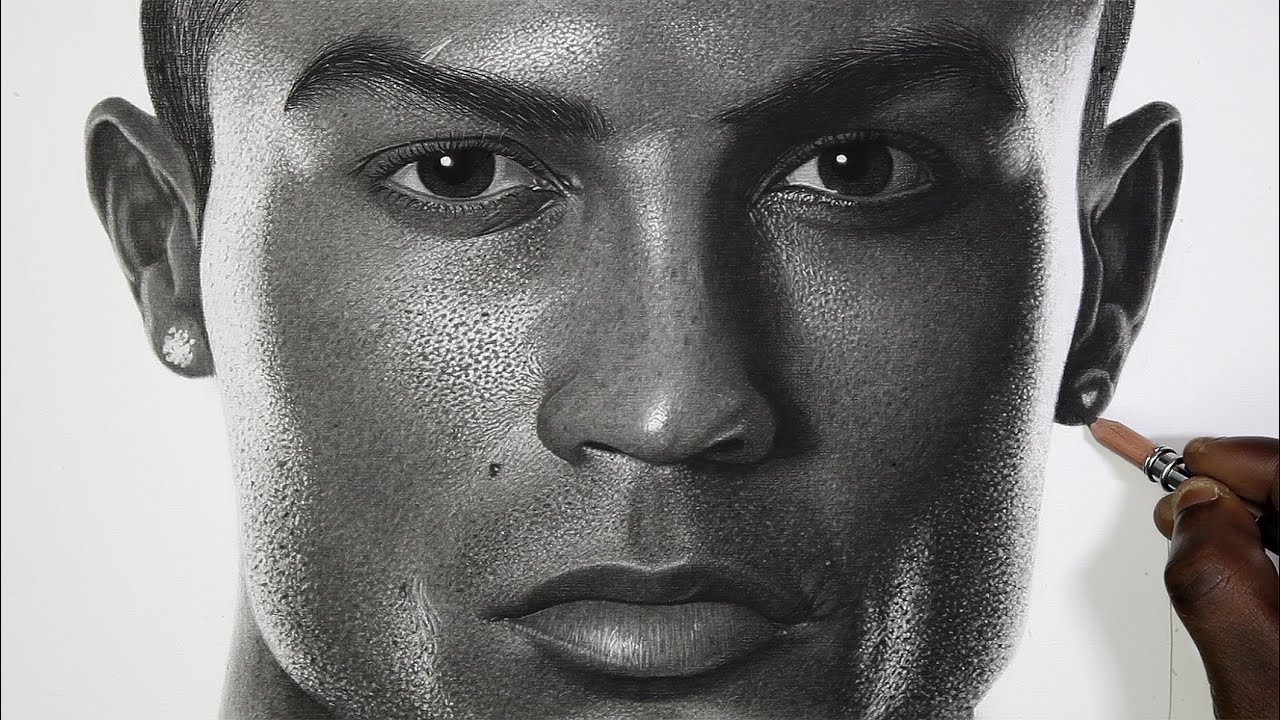 How I easily shade realistic portrait / face