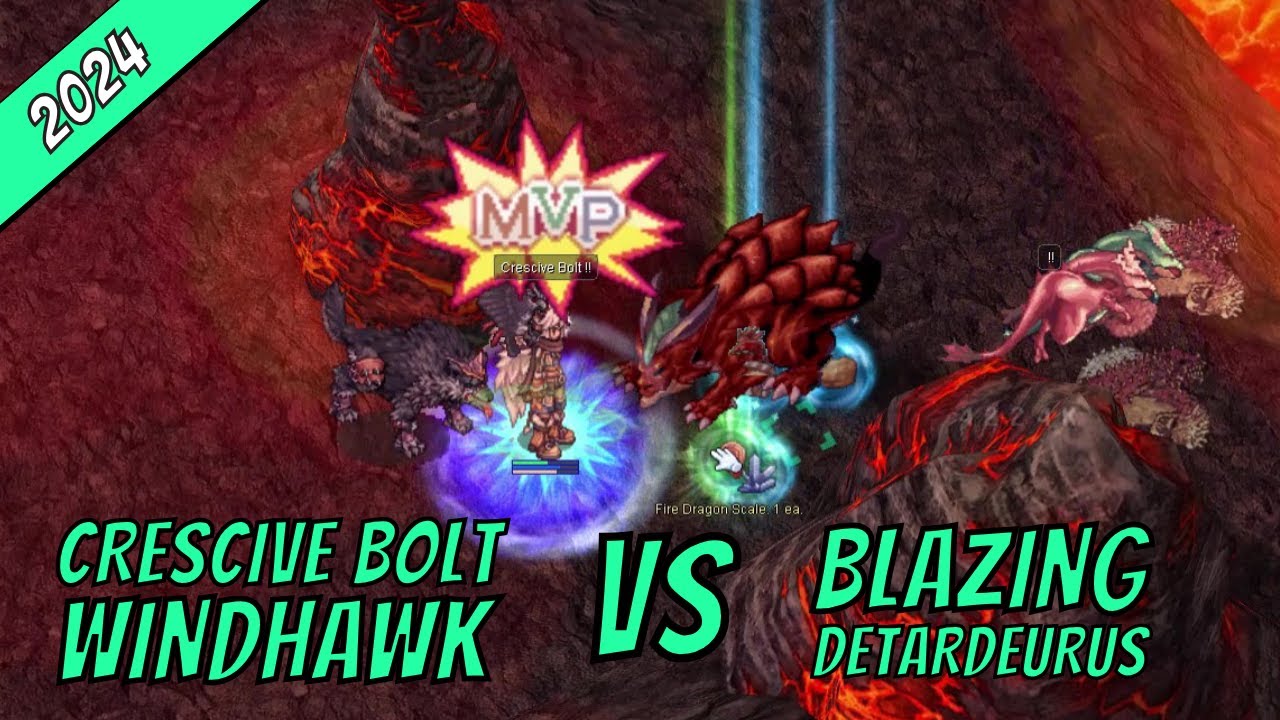 iRO Chaos - Crescive Bolt Windhawk VS Blazing Detardeurus - Varmundt's Fire Biosphere (2024)