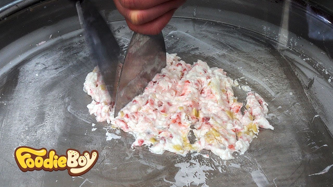 Ролл мороженое - Уличная еда в Корее