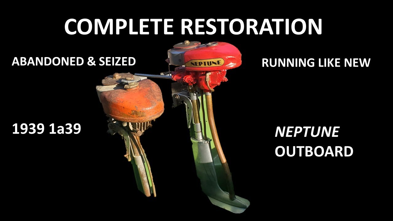 AMAZING RESTORATION 2 Stroke 1939 Neptune Outboard Motor