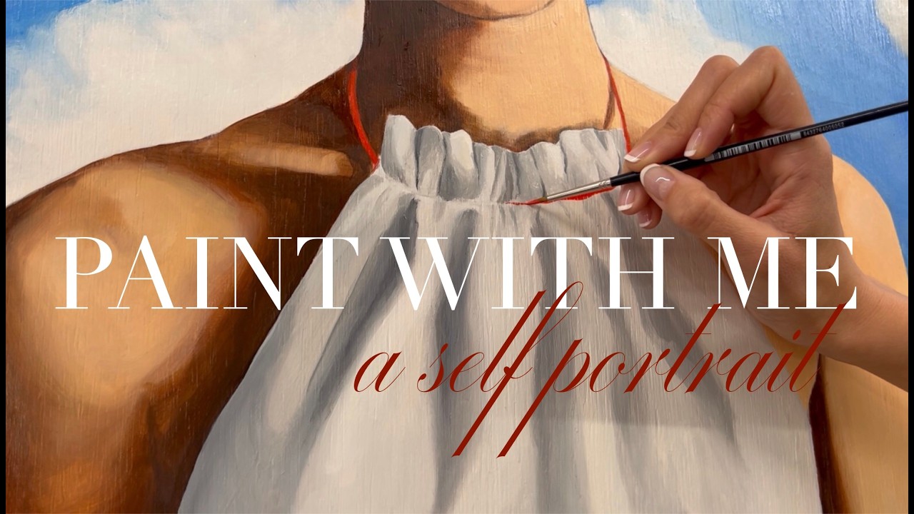 PAINT WITH ME | a self-portrait inspired by Magritte