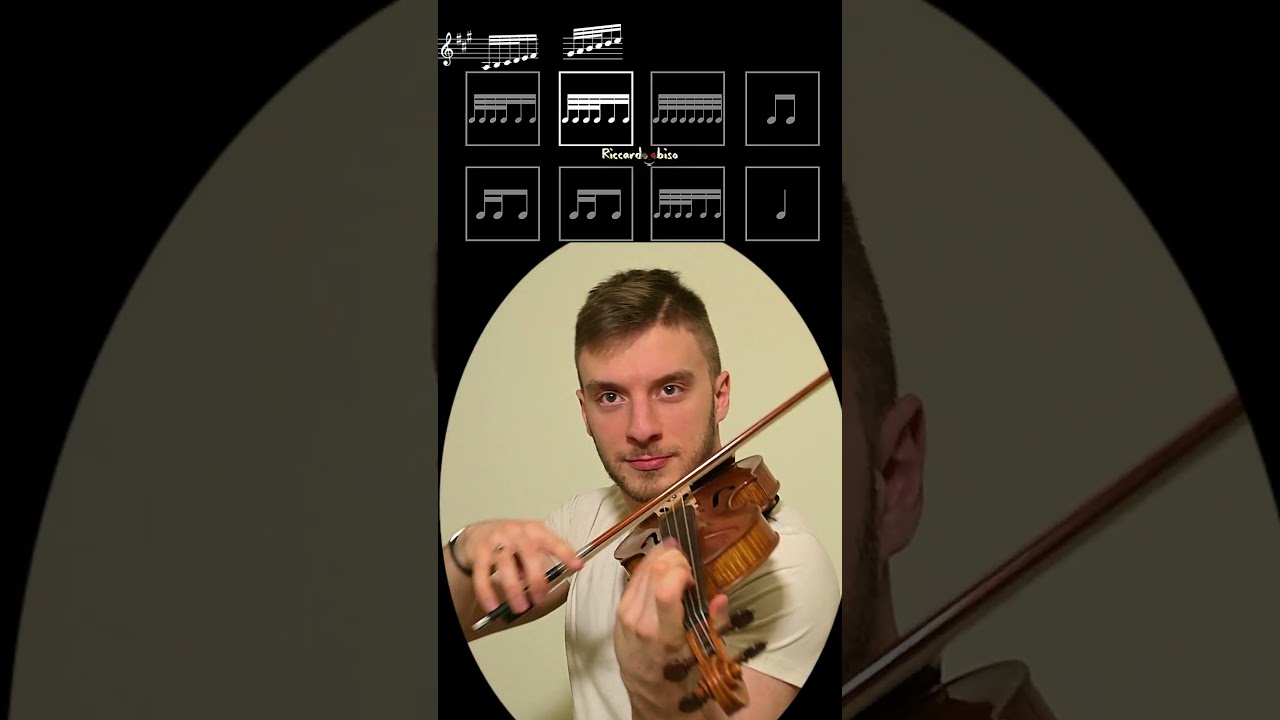 Rhythm Challenge + A Major Scale on the violin #shorts #violin #practice