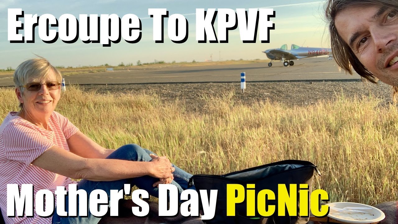 Ercoupe to Placerville - Mother's Day Picnic with Mum.