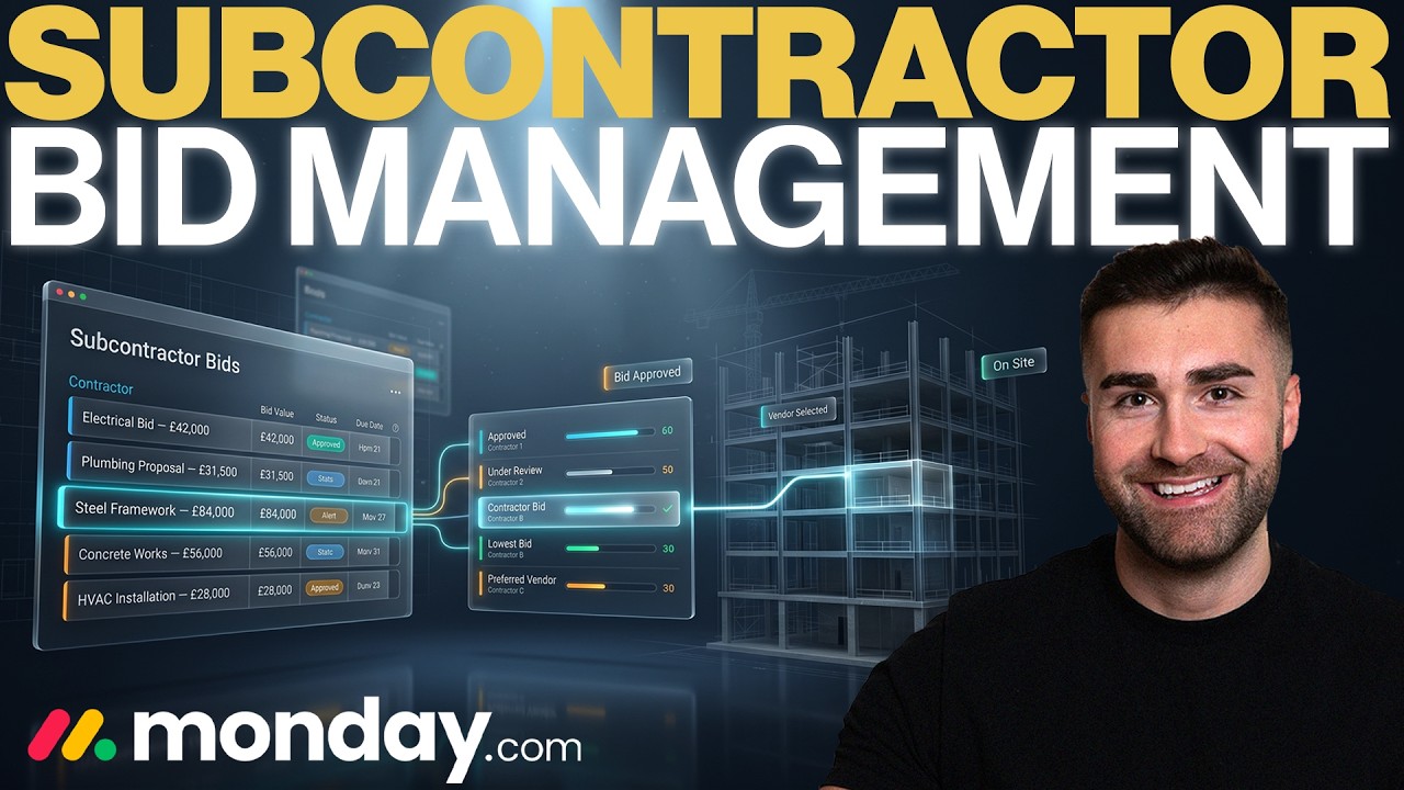 Subcontractor Bid Management For Construction In Monday.com | Monday.com For Construction | 2026