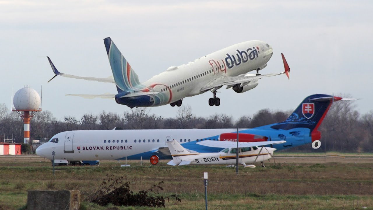 20+ Minutes PlaneSpotting at Bratislava Airport | November 2019