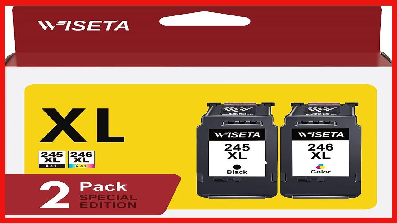 WISETA Printer Ink 245 246XL: High-Quality Replacement for Canon Printers