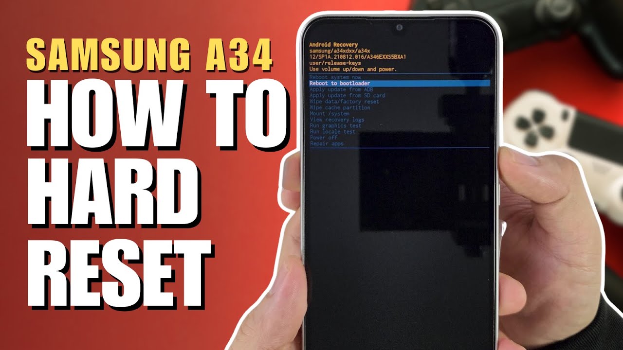 How to Hard Reset Samsung Galaxy A34 5G Update