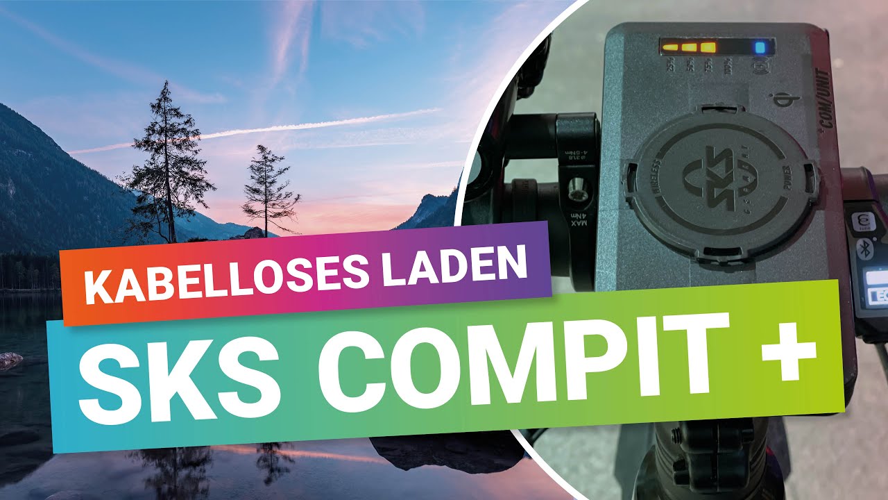 Smartphone Halterung fürs eBike und Fahrrad mit Powerbank &  kabellosem Laden - SKS Germany Compit +