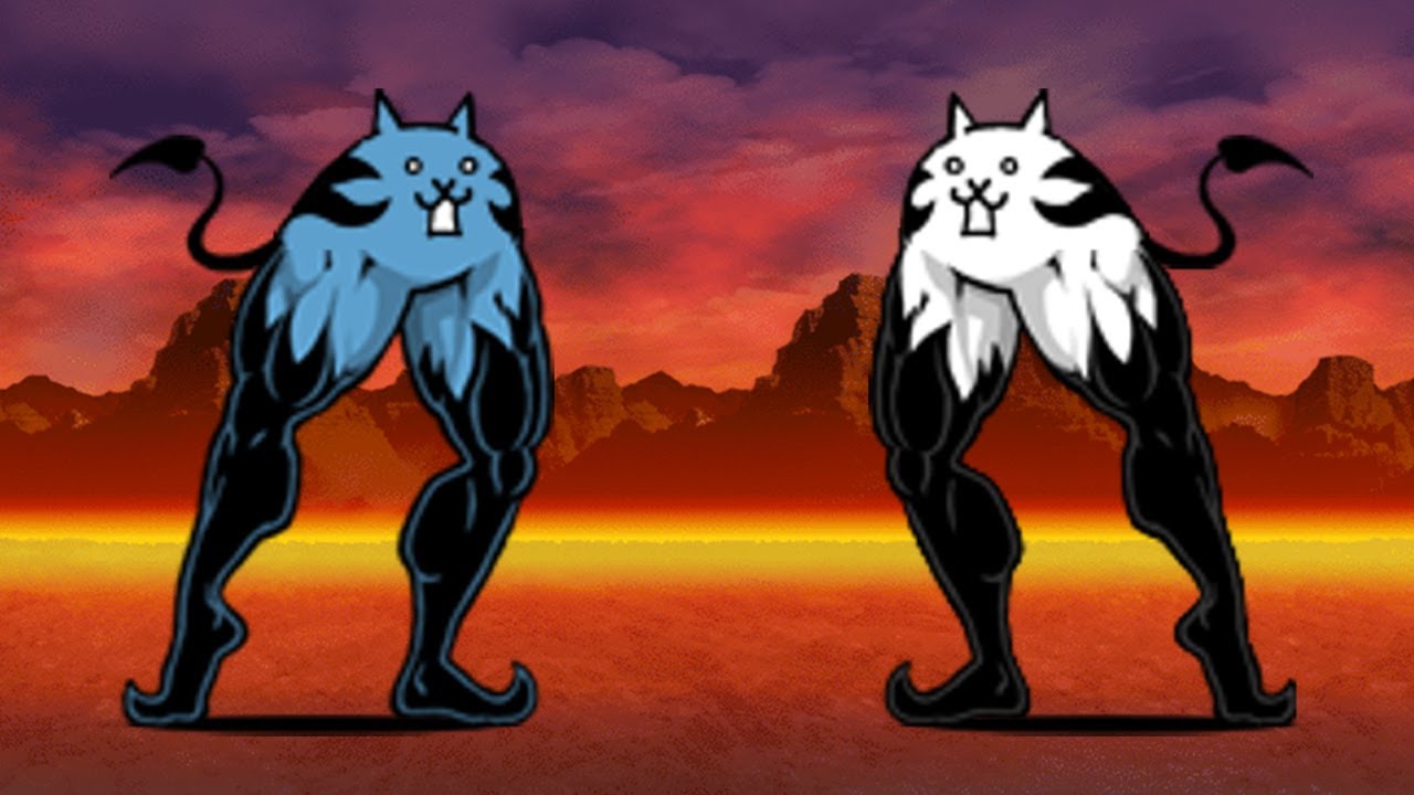 Enter Brainwashed Macho Legs Cat! The Malevolent Gross / Devilish Strides!! [The Battle Cats]